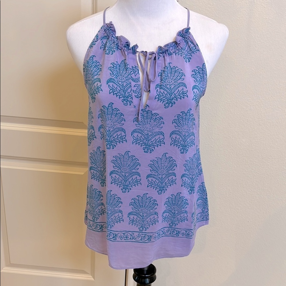 Anthropologie purple silk